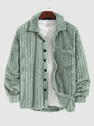 Kunio｜メンズ フリース ボタンアップ ジャケット