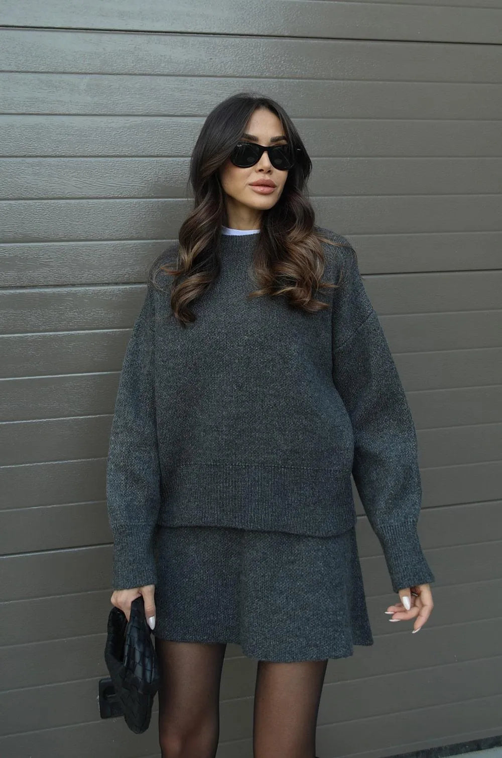 Chiyoha | 2点セット（セーター + スカート）