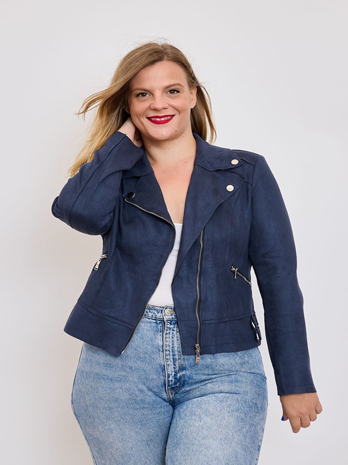 Mayumi｜キャメルジップアップバイカージャケット