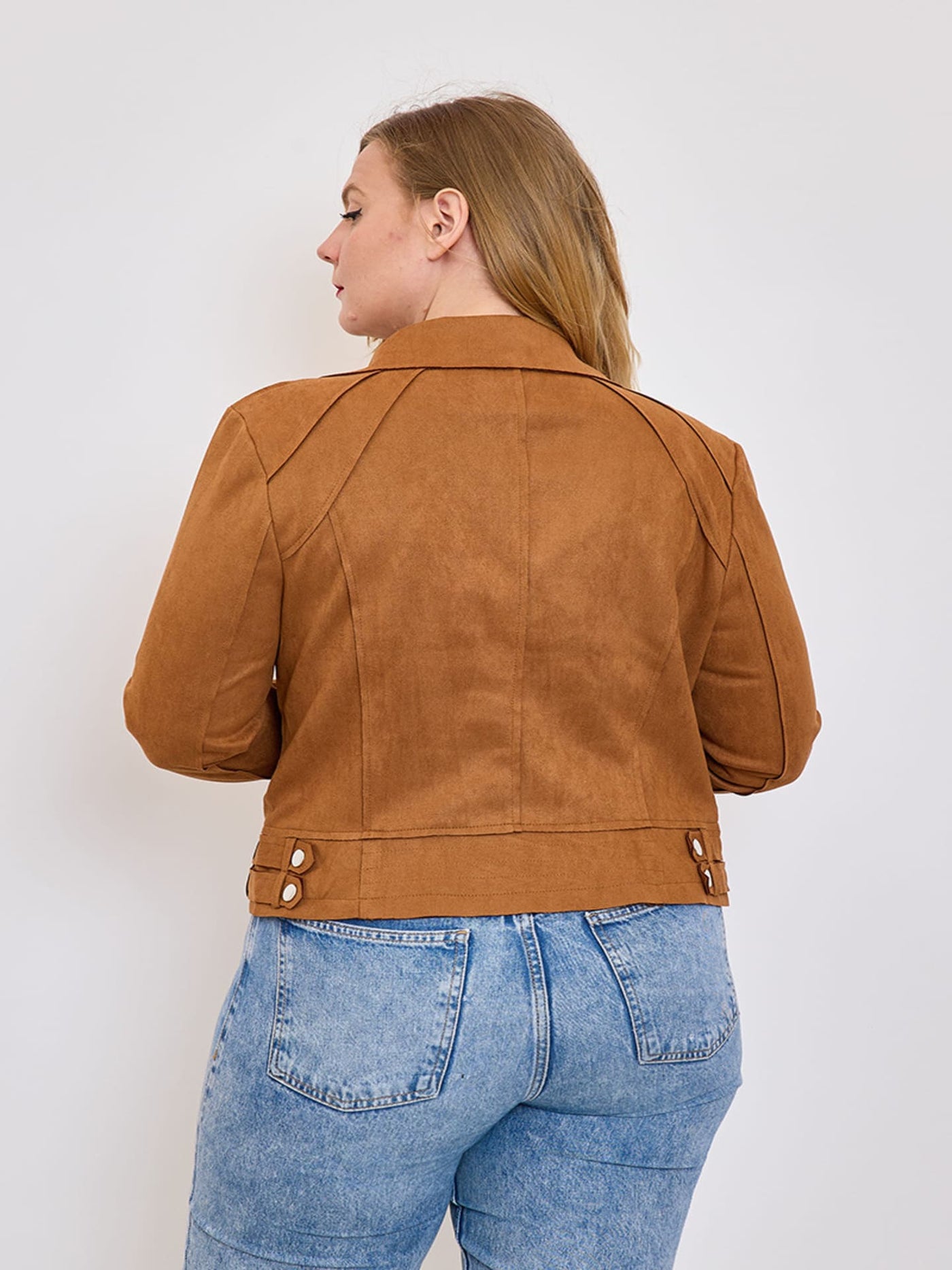 Mayumi｜キャメルジップアップバイカージャケット