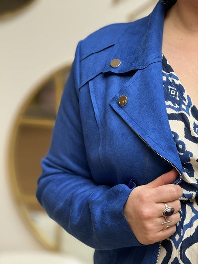 Mayumi｜キャメルジップアップバイカージャケット