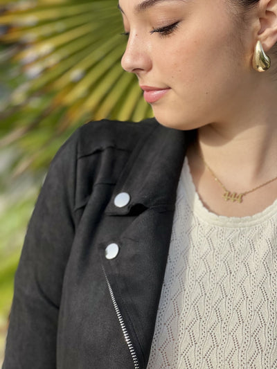 Mayumi｜キャメルジップアップバイカージャケット