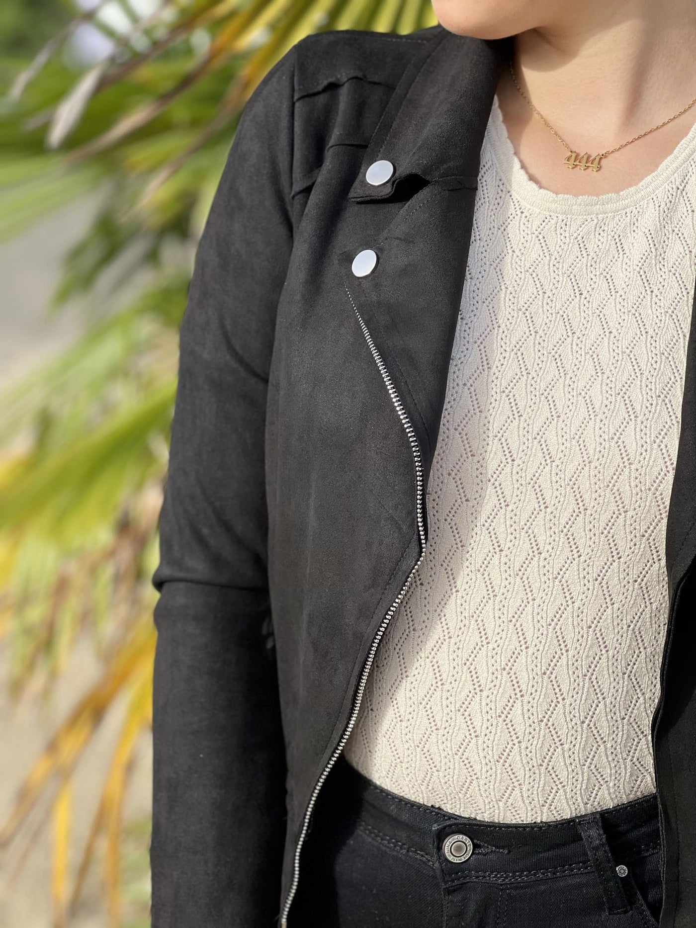 Mayumi｜キャメルジップアップバイカージャケット