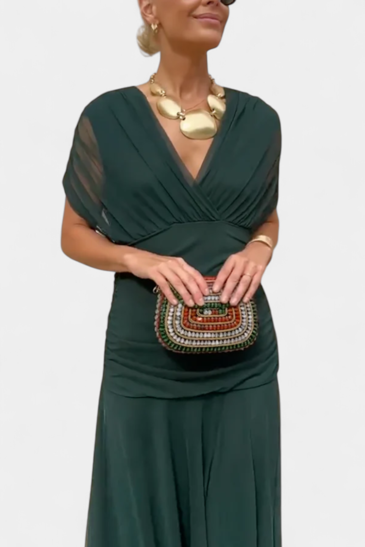 Mayako | エレガントな女性用ドレス | ロマンティックなロングフローラルドレス