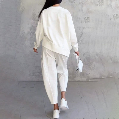 Mizue | 長袖トップスとワイドパンツの2ピースセット